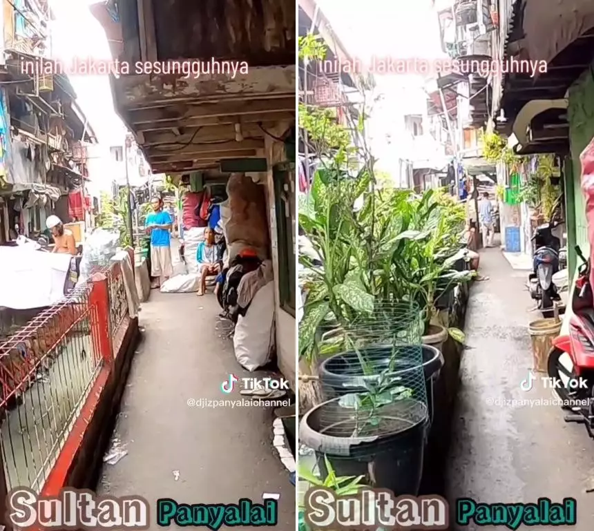 gang sempit di jakarta © TikTok