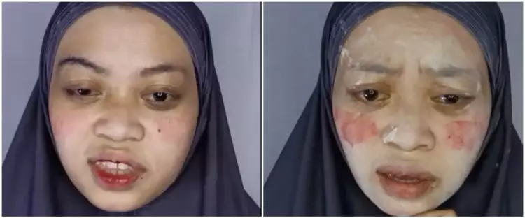 Awalnya pakai bedak cemong, transformasi wanita usai makeup ala Arabian Look ini di luar ekspektasi
