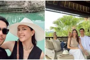9 Adu gaya Jessica Mila-Yakup Hasibuan dan Enzy Storia-Molen Kasetra saat bulan madu