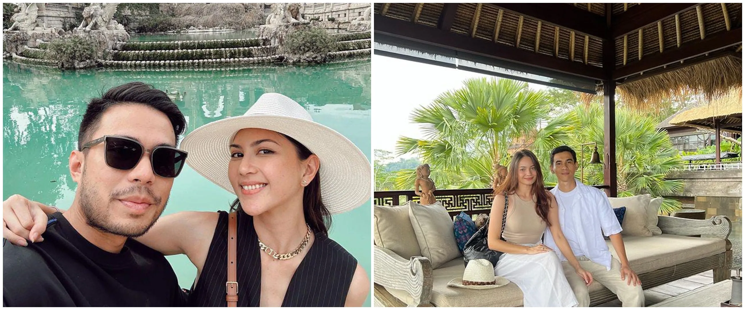 9 Adu gaya Jessica Mila-Yakup Hasibuan dan Enzy Storia-Molen Kasetra saat bulan madu