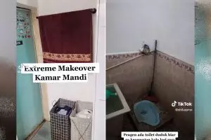 Ekstrem makeover kamar mandi kumal jadi mewah, 5 potret before after-nya bak langit dan bumi