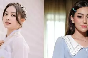 Sama-sama jadi eks Stefan William, intip 9 beda gaya makeup Natasha Wilona dan Celine Evangelista