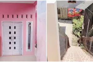 11 Potret rumah minimalis di gang kampung ini interiornya imut serba pink, meski sempit tapi estetik