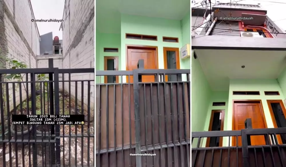 rumah vertikal di lahan sempit © Instagram rumah vertikal di lahan sempit © Instagram