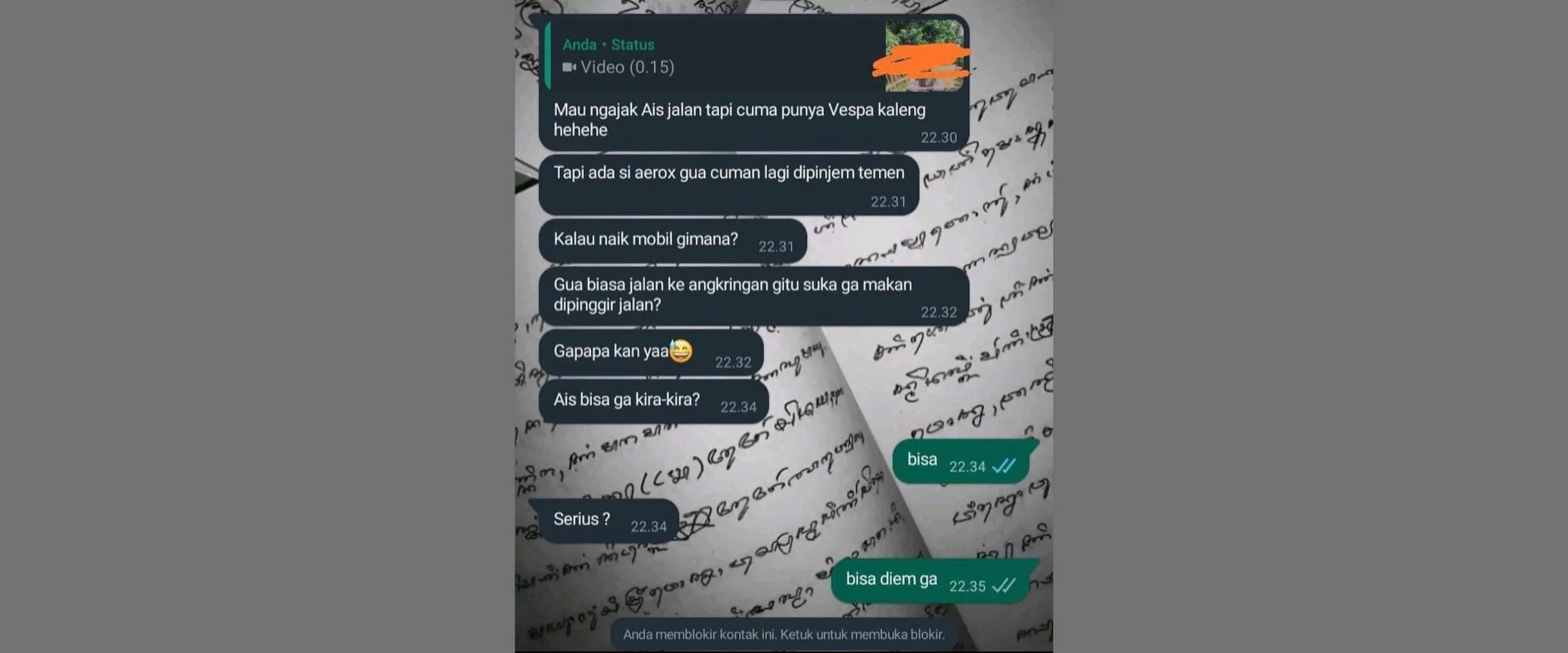 11 Chat lucu pasangan yang niatnya mesra-mesraan jadinya malah bikin malu sendiri