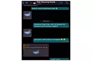 11 Chat lucu dosen ke mahasiswa ini pakai emotikon, pengen kesal tapi takut nggak sopan