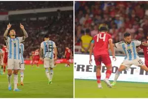 Tak ada Lionel Messi, Indonesia dikalahkan 0-2 oleh Argentina