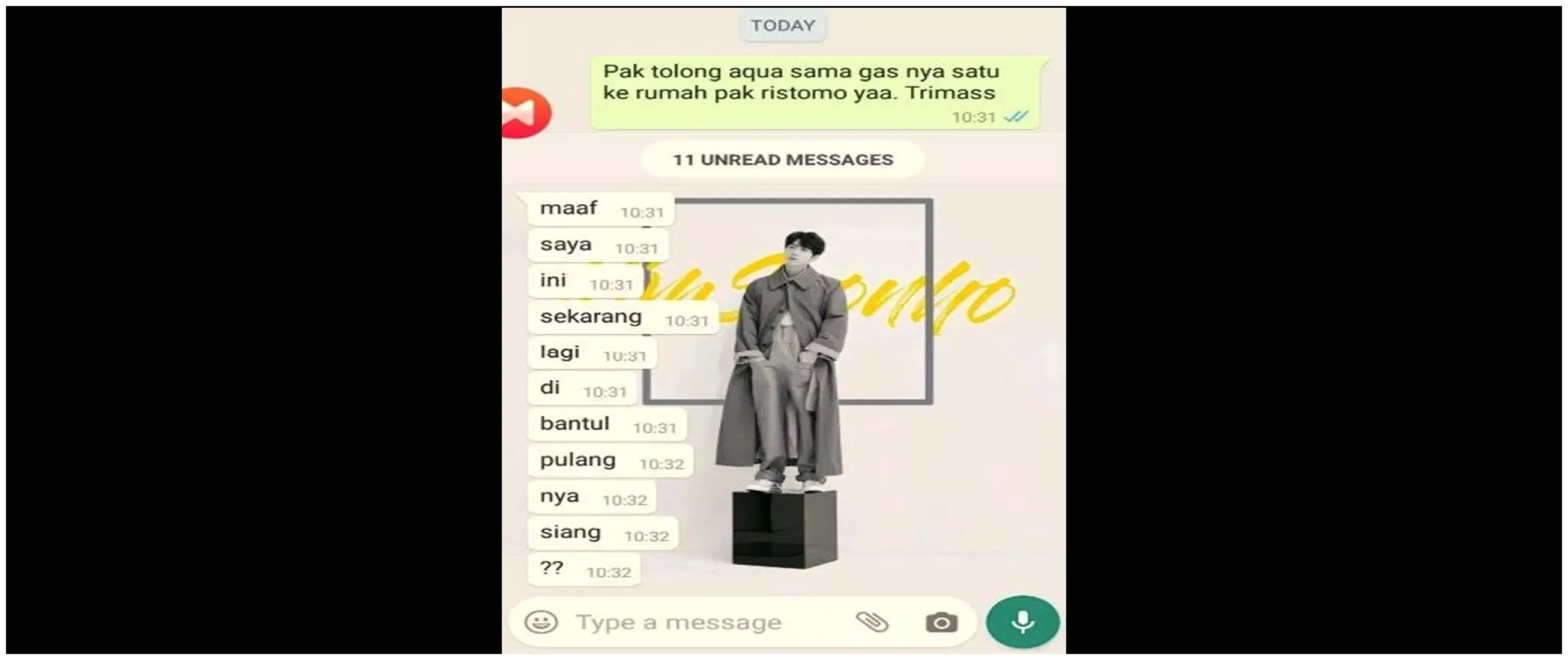 11 Chat lucu pesan air galon ini responsnya malah bikin sebal, nyeleneh abis