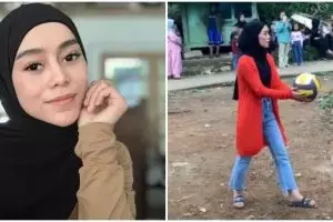 7 Potret Lesty Kejora pulang kampung ini bukti kesederhanaan sang biduan, saat main voli tuai atensi