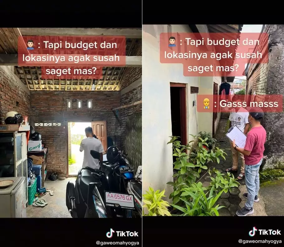 teras rumah dipinggir jalan © TikTok