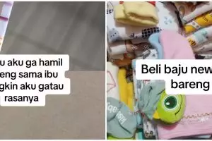 Kisah ibu dan anak hamil bareng, wanita ini dikaruniai buah hati sekaligus adik yang beda 23 tahun