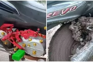 11 Penampakan absurd di motor ini bikin geleng kepala, bikin montir auto nangis