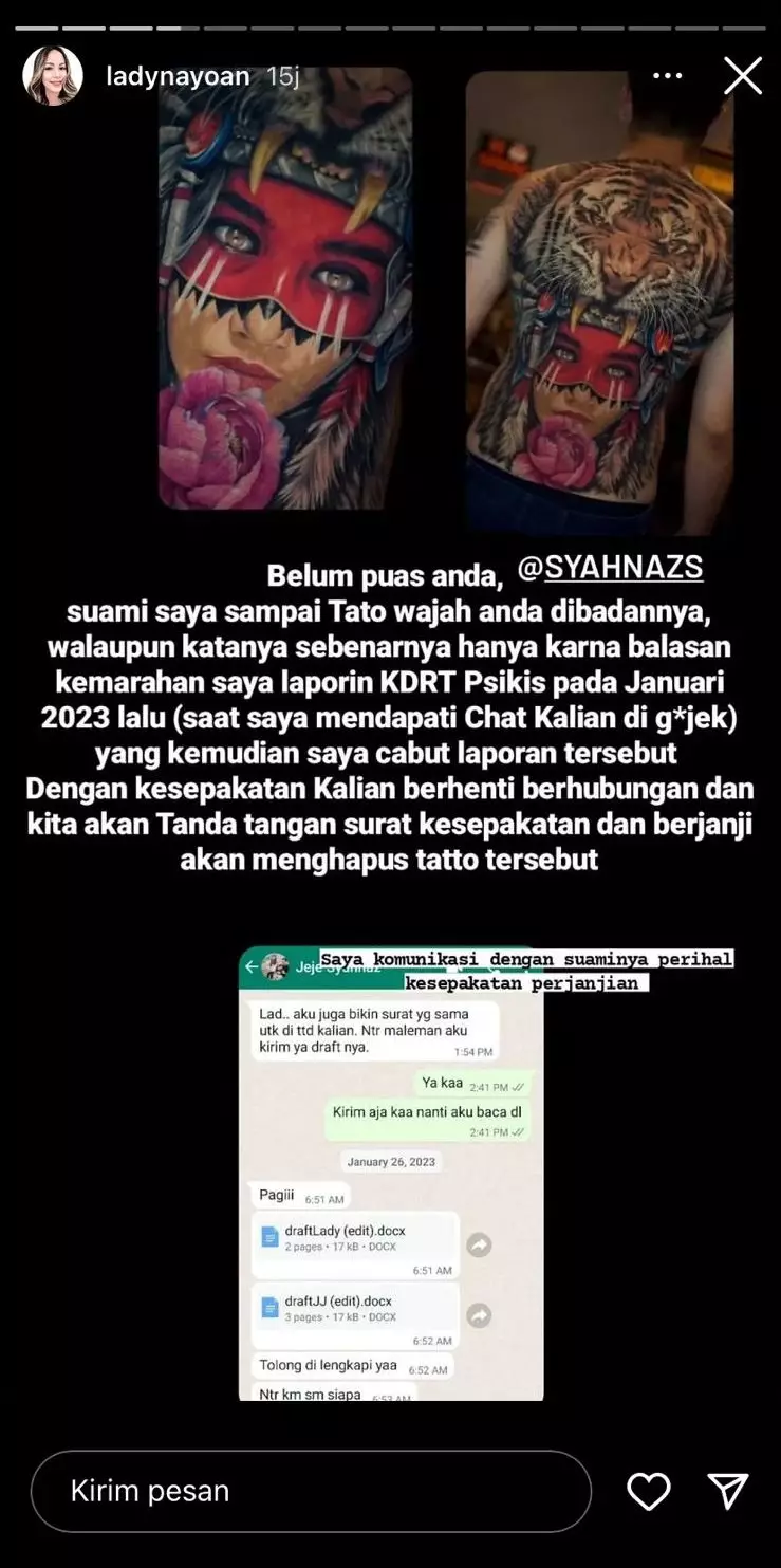 dugaan perselingkuhan syahnaz dan rendy © instagram dugaan perselingkuhan syahnaz dan rendy © instagram