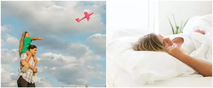 11 Arti mimpi naik pesawat bareng keluarga menurut psikologi, isyarat akan ada kebahagiaan tak terduga