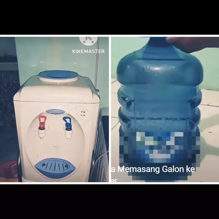 Antitumpah, begini trik memasang galon ke dispenser atas tanpa harus dibuka tutupnya