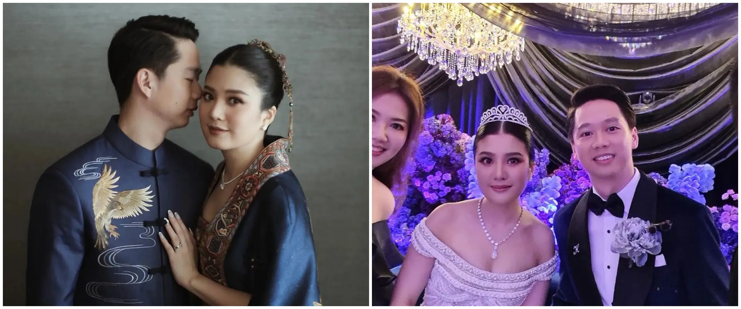 11 Momen resepsi pernikahan Valencia Tanoesoedibjo & Kevin Sanjaya, penampilan Ayu Ting Ting manglingi