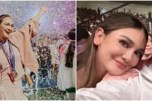 Menang di Lagi-lagi Tenis, momen manis Maxime Bouttier kasih bunga ke Luna Maya ini bikin baper