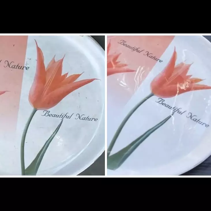 Cuma pakai 2 bahan, begini cara bersihkan piring melamin kusam biar jadi kinclong lagi