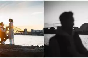 9 Tahun pacaran, ini 7 momen Anthony Sinisuka Ginting lamar Mitzi Abigail di Australia