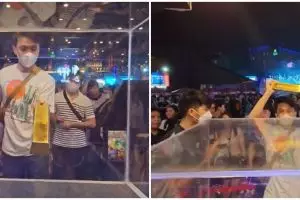 Detik-detik pria berhasil keluarkan emas 7 kg dari kotak berlubang kecil di PRJ, segini hadiahnya