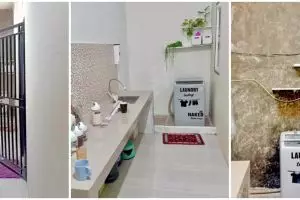 Awalnya mirip gang senggol, 7 transformasi dapur segaris jadi modern minimalis ini bikin rajin masak
