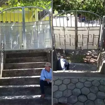 Potret kocak desain pagar depan rumah Berbagai sumber