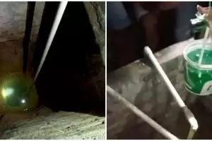 Aneh tapi nyata, air sumur di Sumatera Selatan berubah jadi BBM jenis pertalite ini bikin heboh