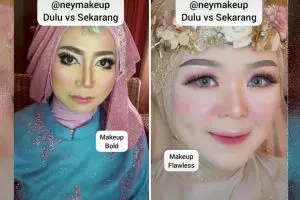Hasil tak menghianati usaha, MUA ini tunjukkan perbandingan hasil makeup-nya dulu vs sekarang