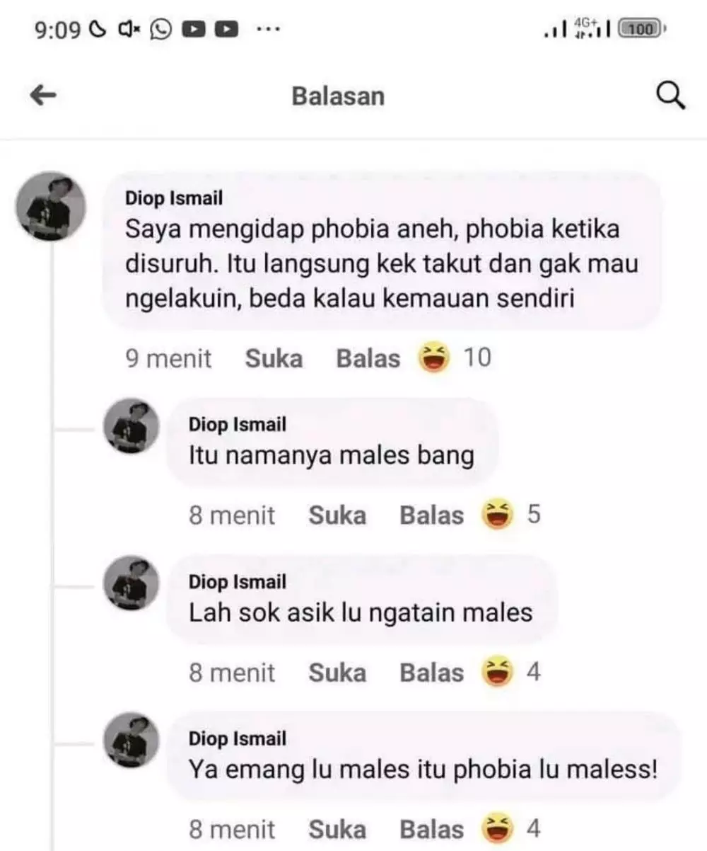 Tanya jawab absurd di Facebook Berbagai sumber