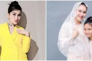 9 Momen Ayu Ting Ting ikut potong daging kurban saat Idul Adha, gaya pakaiannya malah bikin salfok