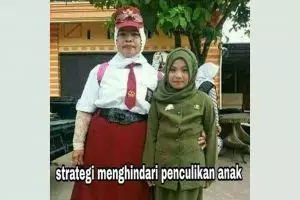 11 Potret guru dan murid ini kocaknya kompak abis, bikin tepuk jidat