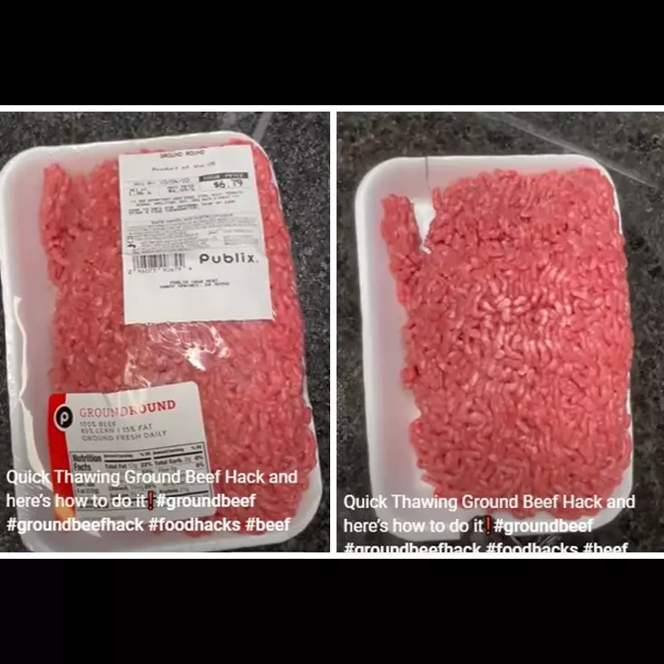 Tanpa ditunggu atau direndam air, begini trik mencairkan daging cincang yang beku