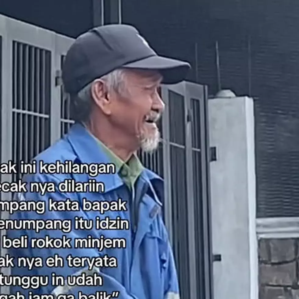 Becaknya dibawa kabur penumpang, potret kakek menangis kebingungan mencarinya ini bikin pilu