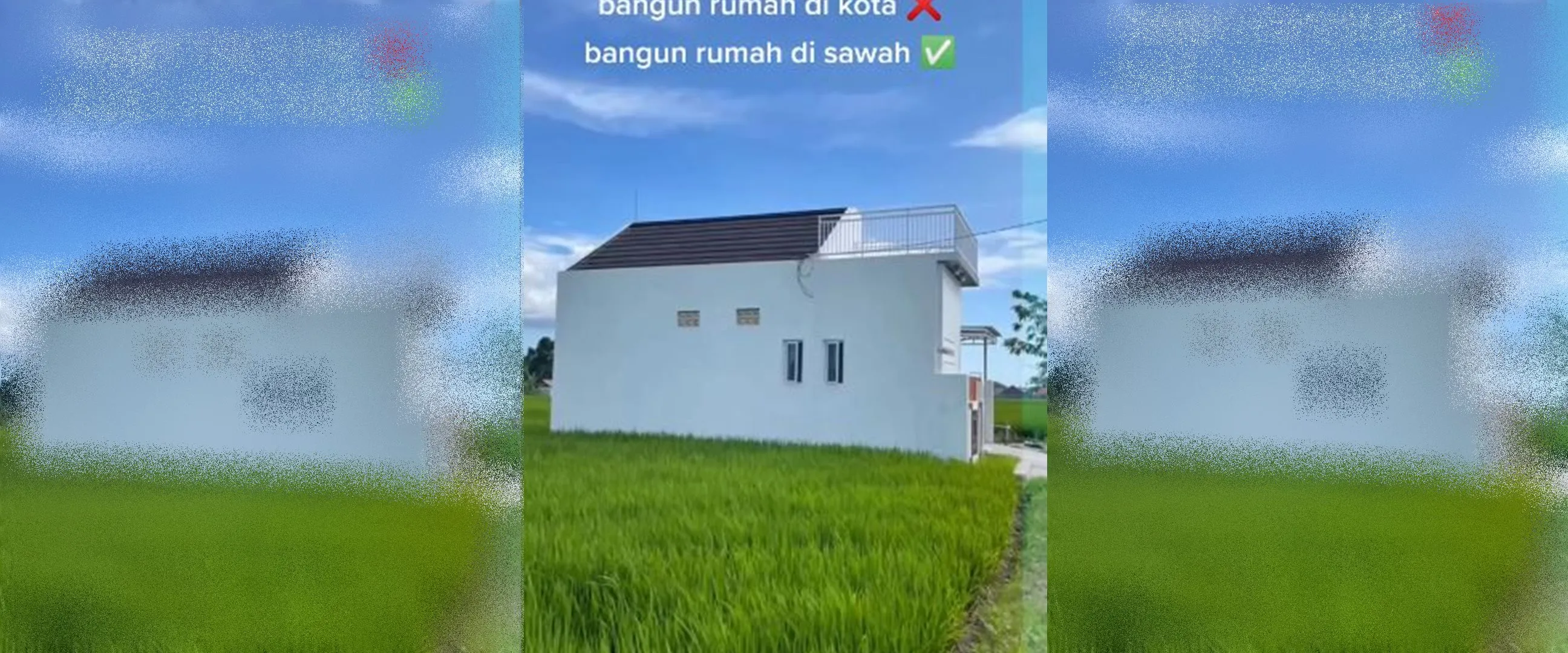 9 Potret hunian di pinggir sawah ini bebas dari tetangga julid, cocok buat mencari ketenangan