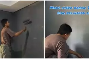 Makeover kamar sempit dan sederhana ukuran 2,5x2,5m, jadi estetik dengan budget Rp 3 jutaan