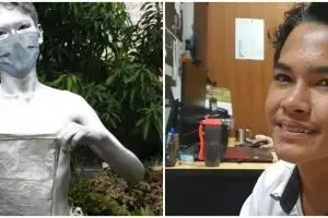 Manusia silver ditawari kerja saat meminta-minta di lampu merah, kini senang jadi housekeeping