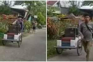 Kisah pilu tukang becak pulang kerja temukan rumahnya habis dilalap api, banjir doa dan donasi