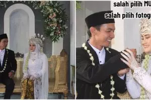 Salah pilih fotografer potret pernikahan wanita ini zonk, 9 album foto nikahnya malah seperti kalender