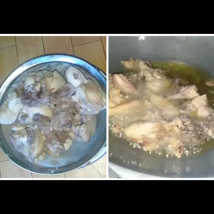 Tanpa ditaburi tepung, ini trik menggoreng ayam agar supaya minyaknya tak meletup