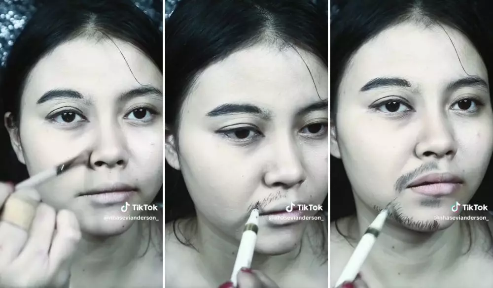 makeup mirip Jeje Govinda © TikTok
