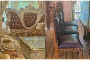 Rumah kayu dengan interior serba emas ini desain luarnya tak terduga, intip 10 potretnya