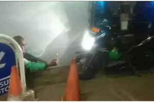 11 Potret kocak driver ojek online saat selfie ini bikin senyum tipis, hiburan di kala lelah