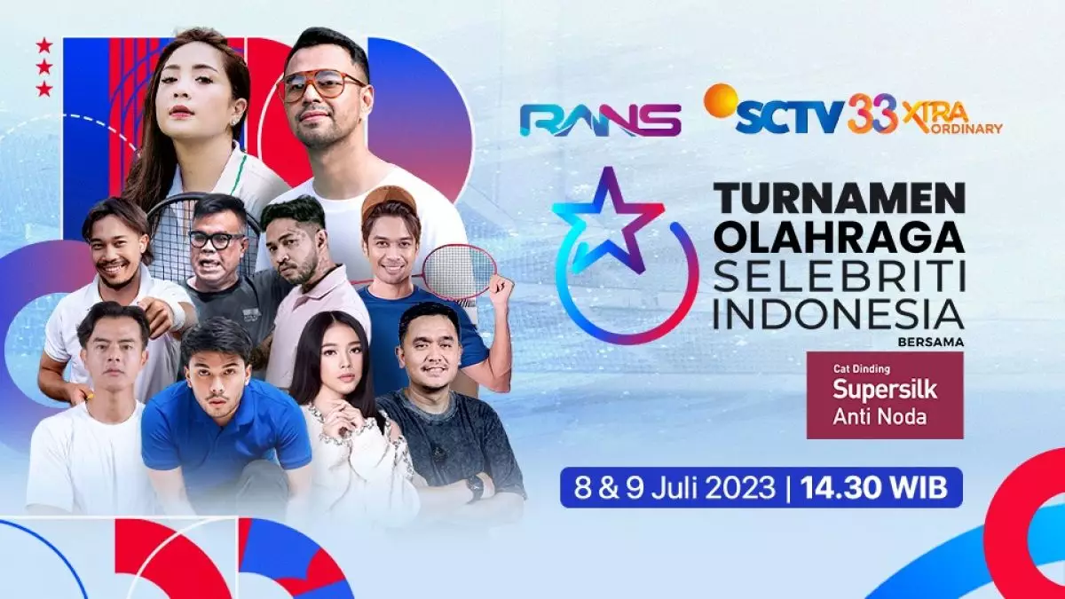 Tayang di Vidio, Turnamen Olahraga Selebriti Indonesia Hadirkan Pertandingan Onad vs Mulyadi