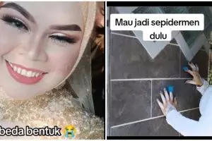 Nekat pakai MUA harga nawar, foto pernikahan ini bikin manten gigit jari, intip 9 potretnya