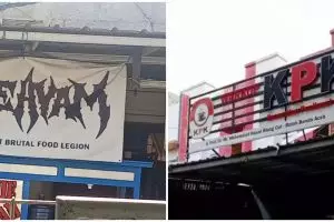 11 Spanduk kocak ini pakai jenis font nyeleneh, bikin orang menafsirikan macam-macam