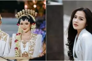 Tampil dalam balutan adat Jawa, 11 pesona Bella Bonita di akad nikah ini manglingi