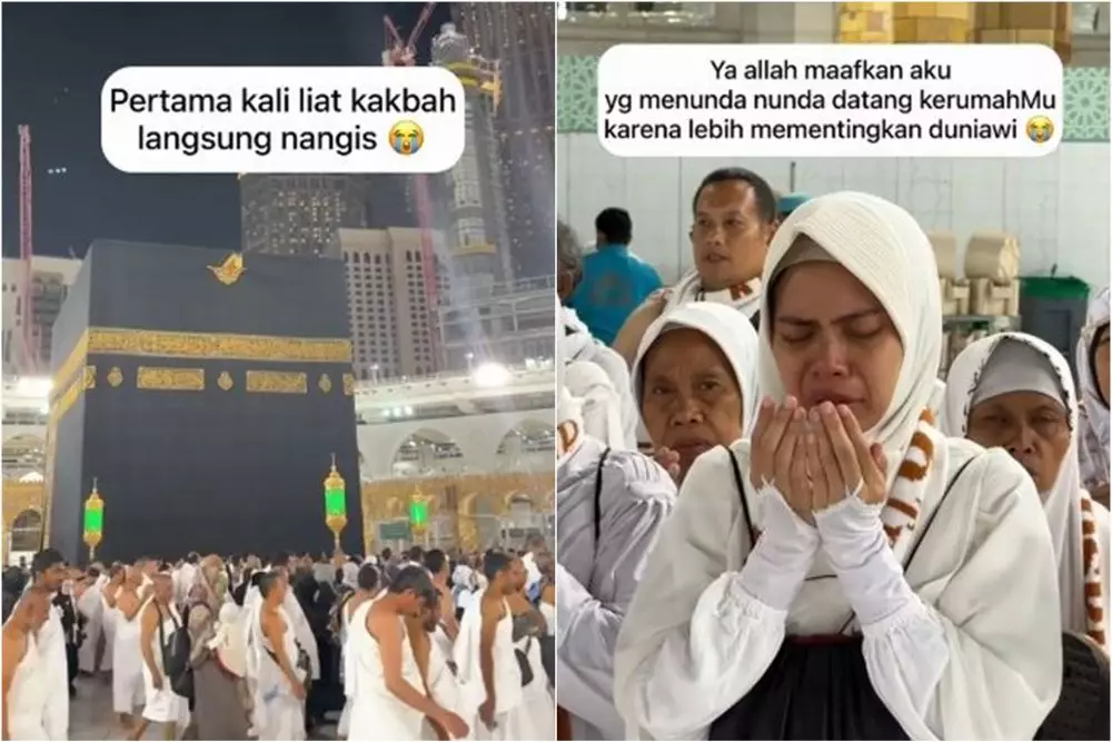 wanita nekat umroh punya rumah megah © TikTok