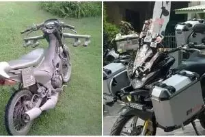 Nyeleneh banget, 13 potret motor ini kalau dipakai bikin orang di jalan pada nengok