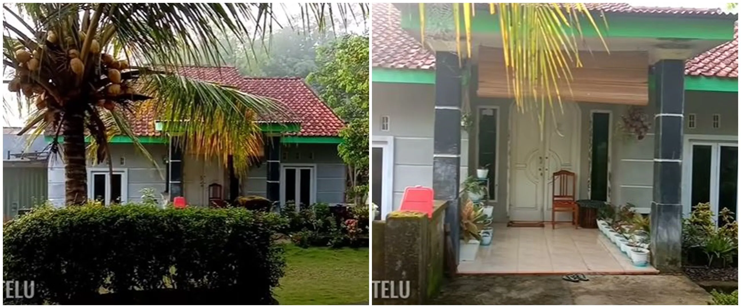 7 Potret rumah sederhana tengah sawah ini halamannya dilewati aliran sungai, bebas dari julid tetangga