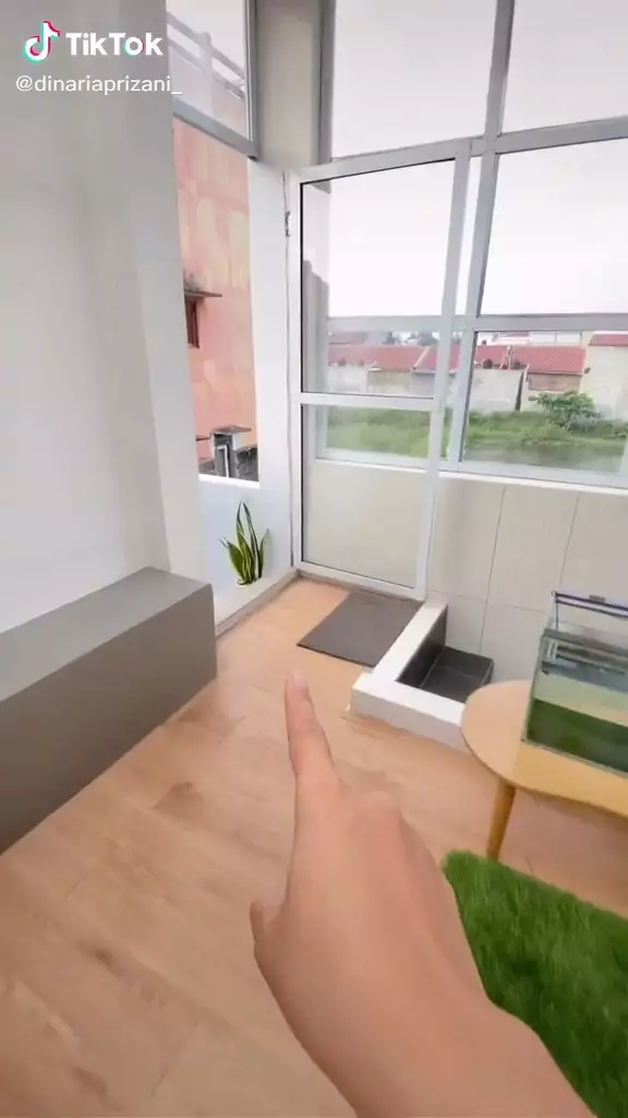 desain rooftop rumah © TikTok